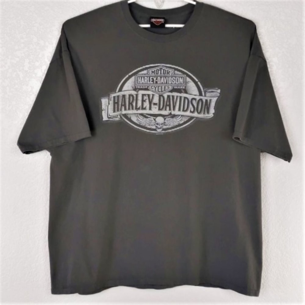 Harley-Davidson 3XL Biker T-Shirt Rock Falls IL Dark Gray